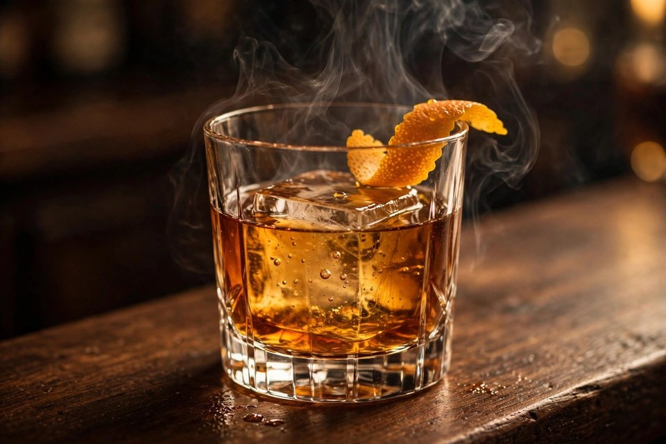 Smoked Maple Old Fashioned cocktail