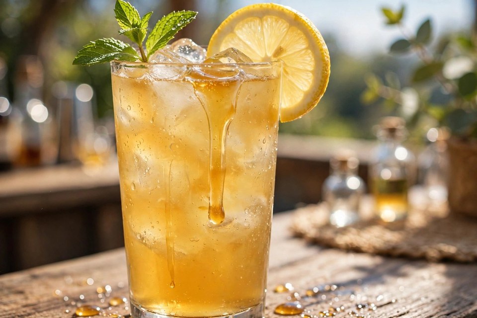 Honey Whiskey Lemonade cocktail