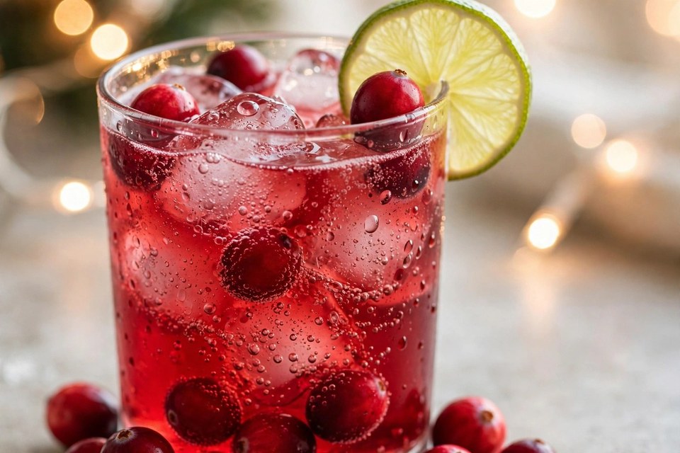 Vodka Cranberry Sparkler cocktail