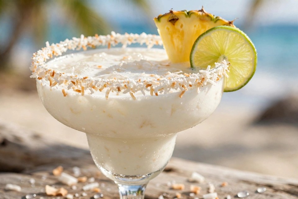Pina Colada Margarita cocktail