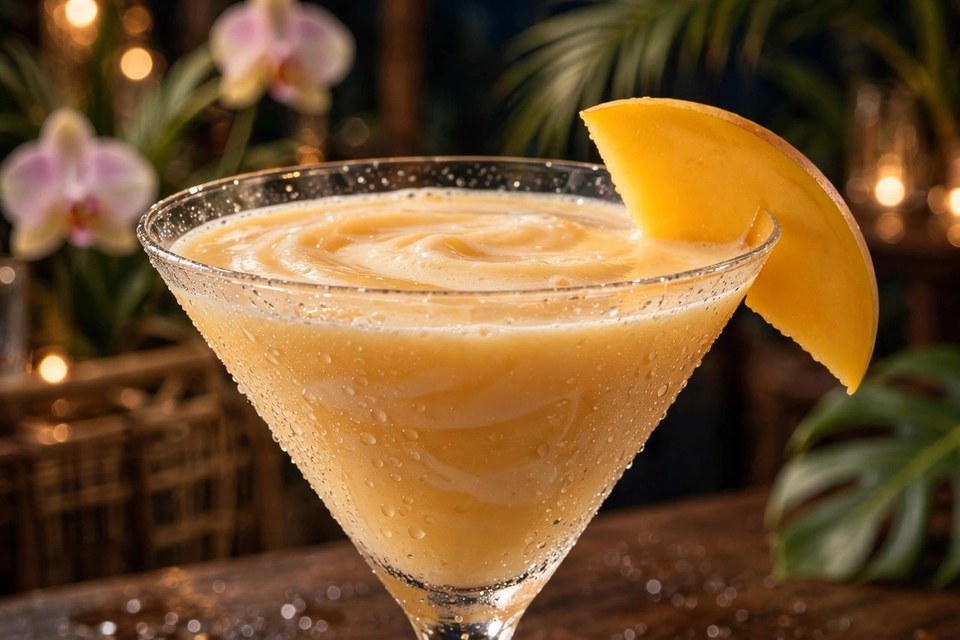 Mango Cream Martini cocktail