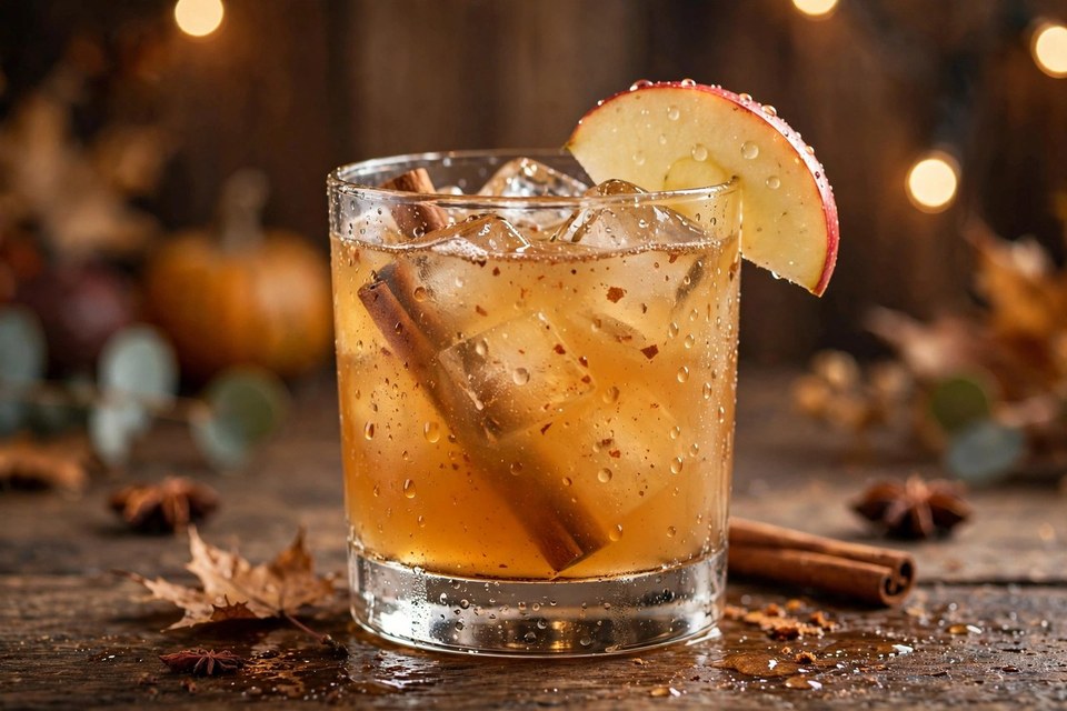 Spiced Rum Apple Cider cocktail